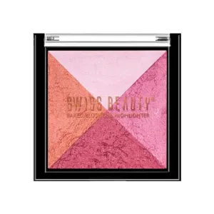 Swiss Beauty Baked Shimmer Blusher And Highlighter Palette - 02